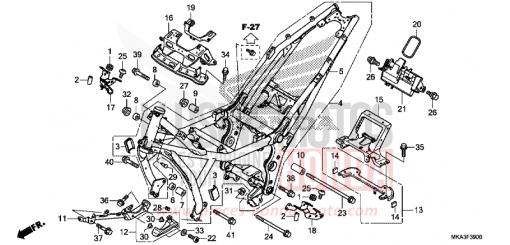 FRAME BODY NC750XDH de 2017
